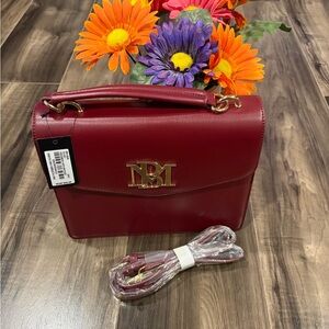 Badgley Mischka Deep Red Satchel